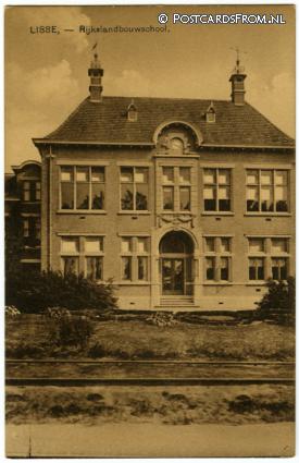 Lisse, Rijkslandbouwschool ansichtkaart: Lisse, Rijkslandbouwschool