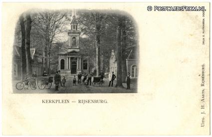 ansichtkaart: Rijsenburg, Kerkplein