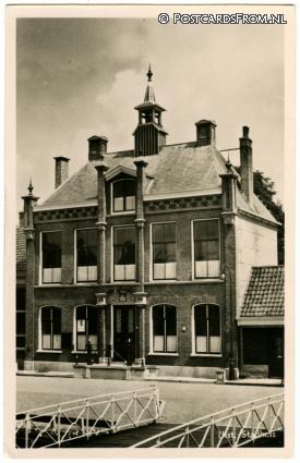 ansichtkaart: IJlst, Stadhuis