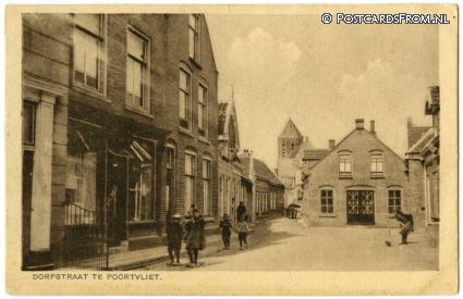 Poortvliet, Dorpstraat ansichtkaart: Poortvliet, Dorpstraat