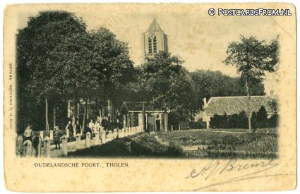 ansichtkaart: Tholen, Oudelandsche Poort