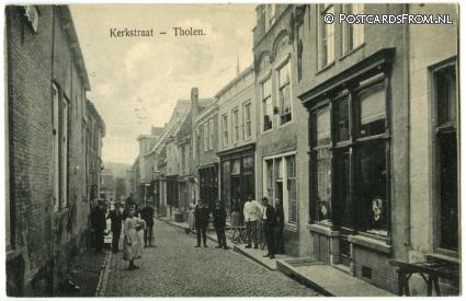 ansichtkaart: Tholen, Kerkstraat