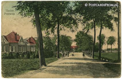 ansichtkaart: Tholen, Postweg