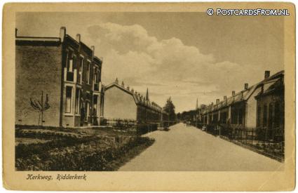 ansichtkaart: Ridderkerk, Kerkweg