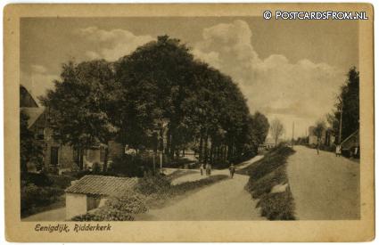 Ridderkerk, Eenigdijk ansichtkaart: Ridderkerk, Eenigdijk