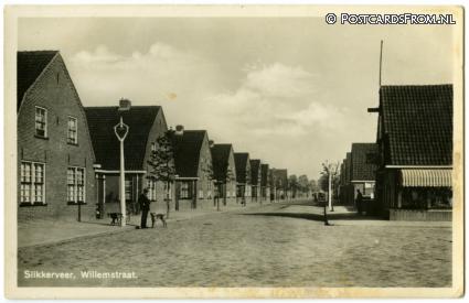 ansichtkaart: Slikkerveer, Willemstraat