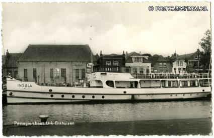 ansichtkaart: Urk, Passagiersboot Urk - Enkhuizen