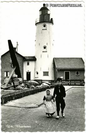 ansichtkaart: Urk, Vuurtoren