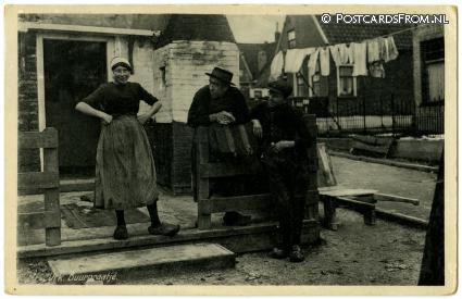 Urk, Buurpraatje ansichtkaart: Urk, Buurpraatje