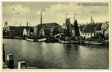Urk, Westhaven ansichtkaart: Urk, Westhaven