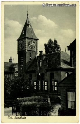 Urk, Raadhuis ansichtkaart: Urk, Raadhuis