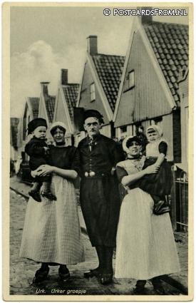 Urk, Urker groepje ansichtkaart: Urk, Urker groepje