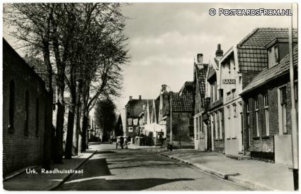 Urk, Raadhuisstraat ansichtkaart: Urk, Raadhuisstraat