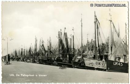 Urk, De Palingvloot is binnen ansichtkaart: Urk, De Palingvloot is binnen