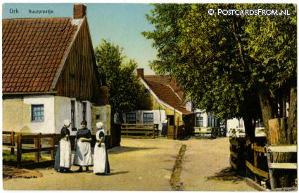 Urk, Buurpraatje ansichtkaart: Urk, Buurpraatje