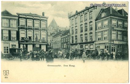 's-Gravenhage, Groenmarkt ansichtkaart: 's-Gravenhage, Groenmarkt