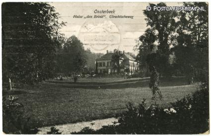 Oosterbeek, Huize 'den Brink'. Utrechtscheweg ansichtkaart: Oosterbeek, Huize 'den Brink'. Utrechtscheweg
