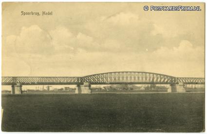 ansichtkaart: Hedel GL, Spoorbrug