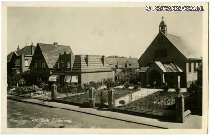 Groningen Hoogkerk, R.K. Kerk Zuiderweg ansichtkaart: Groningen Hoogkerk, R.K. Kerk Zuiderweg