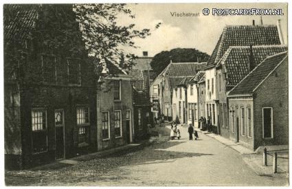 ansichtkaart: Tholen, Vischstraat - Tolen