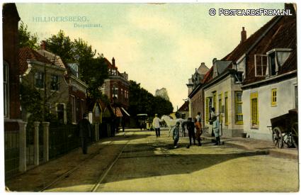 ansichtkaart: Hillegersberg, Dorpsstraat