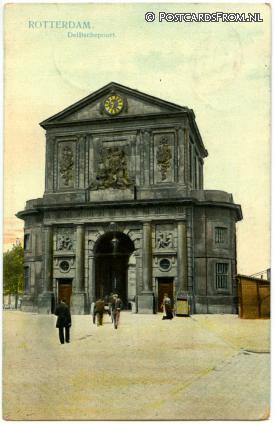 Rotterdam, Delftschepoort ansichtkaart: Rotterdam, Delftschepoort