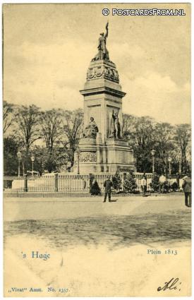 's-Gravenhage, Plein 1813 ansichtkaart: 's-Gravenhage, Plein 1813