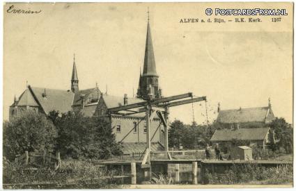 ansichtkaart: Alphen aan den Rijn, R.K. Kerk