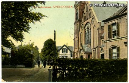 Apeldoorn, Piet Joubertstraat ansichtkaart: Apeldoorn, Piet Joubertstraat