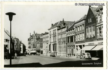 ansichtkaart: Zutphen, Groenmarkt