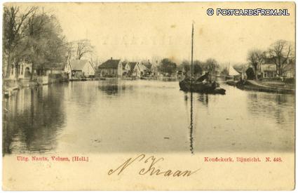 ansichtkaart: Koudekerk ad Rijn, Rijnzicht