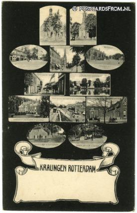 ansichtkaart: Rotterdam Kralingen, Groeten uit