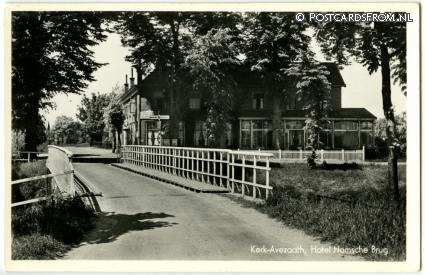 Kerk-Avezaath, Hotel Hamsche Brug ansichtkaart: Kerk-Avezaath, Hotel Hamsche Brug