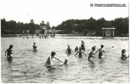 ansichtkaart: Oosterhout NB, Natuurbad 'De Warande'