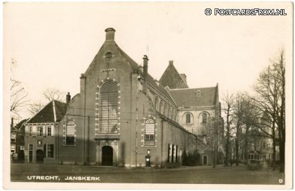 Utrecht, Janskerk ansichtkaart: Utrecht, Janskerk