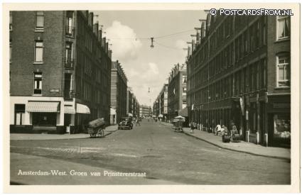 ansichtkaart: Amsterdam, West. Groen van Prinstererstraat