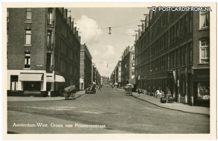 Amsterdam, West. Groen van Prinstererstraat ansichtkaart: Amsterdam, West. Groen van Prinstererstraat