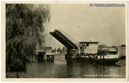 ansichtkaart: Ouderkerk ad Amstel, Brug