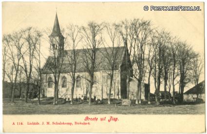 ansichtkaart: Jisp, Groete uit