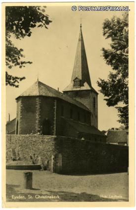 Eijsden, St. Christinakerk ansichtkaart: Eijsden, St. Christinakerk