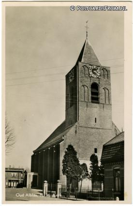 Oud-Alblas, N.H. Kerk ansichtkaart: Oud-Alblas, N.H. Kerk
