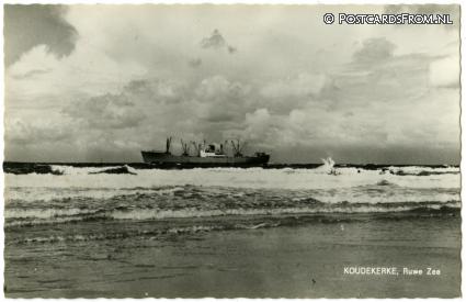 ansichtkaart: Koudekerke, Ruwe Zee