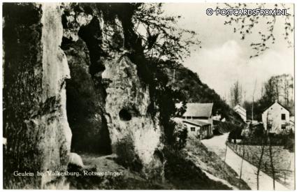 ansichtkaart: Geulhem, Bij Valkenburg. Rotswoningen
