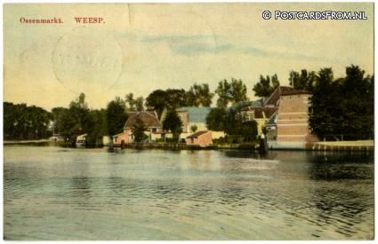 ansichtkaart: Weesp, Ossenmarkt