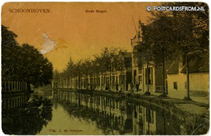 ansichtkaart: Schoonhoven, Oude Singel