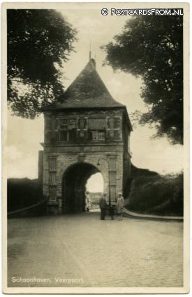 ansichtkaart: Schoonhoven, Veerpoort