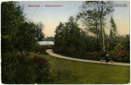 ansichtkaart: Schoonhoven, Plantsoen