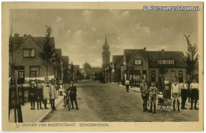 ansichtkaart: Schoonhoven, 1e Olivier van Noortstraat