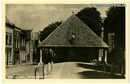 ansichtkaart: Schoonhoven, Waaggebouw