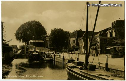 Schoonhoven, Noodhaven ansichtkaart: Schoonhoven, Noodhaven